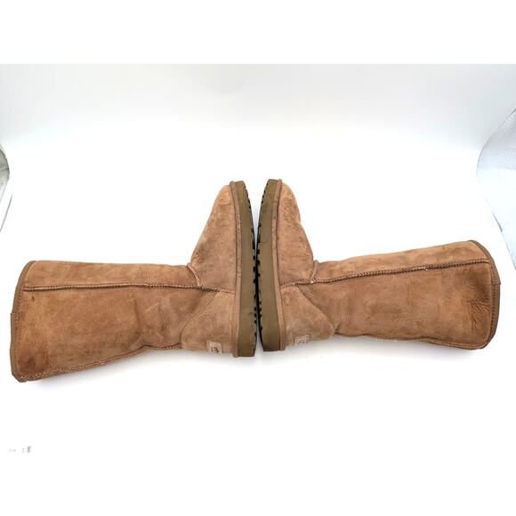 UGG Classic Tall Suede Sheepskin Winter Boots Women's Chestnut Size US6 EU37 - Picture 5 of 16